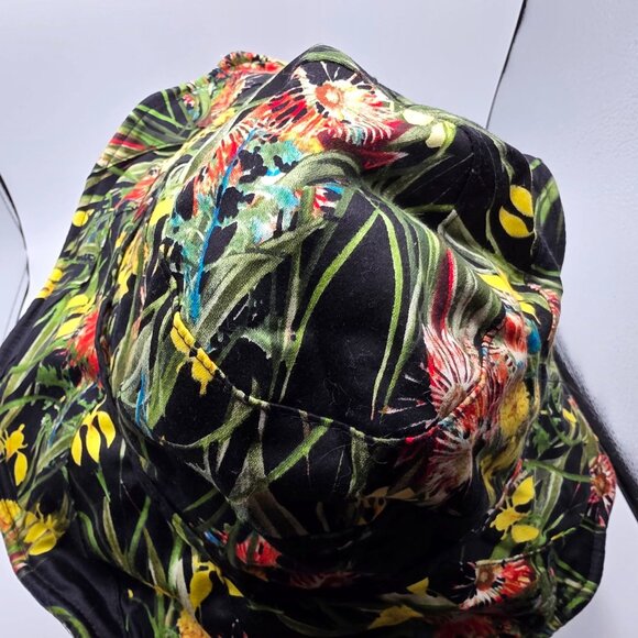 Vince Camuto Womens Sun Hat Floral Design Floppy Stylish Beach Gear Summer